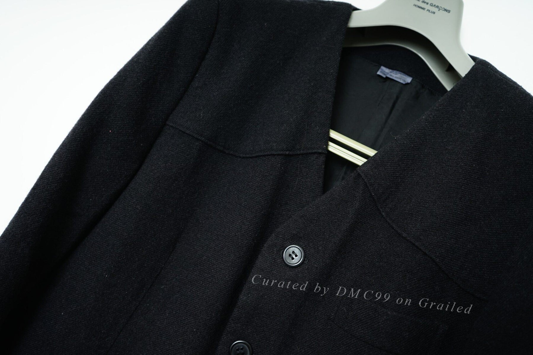 Comme des Garçons CDG Wool Collarless Jacket