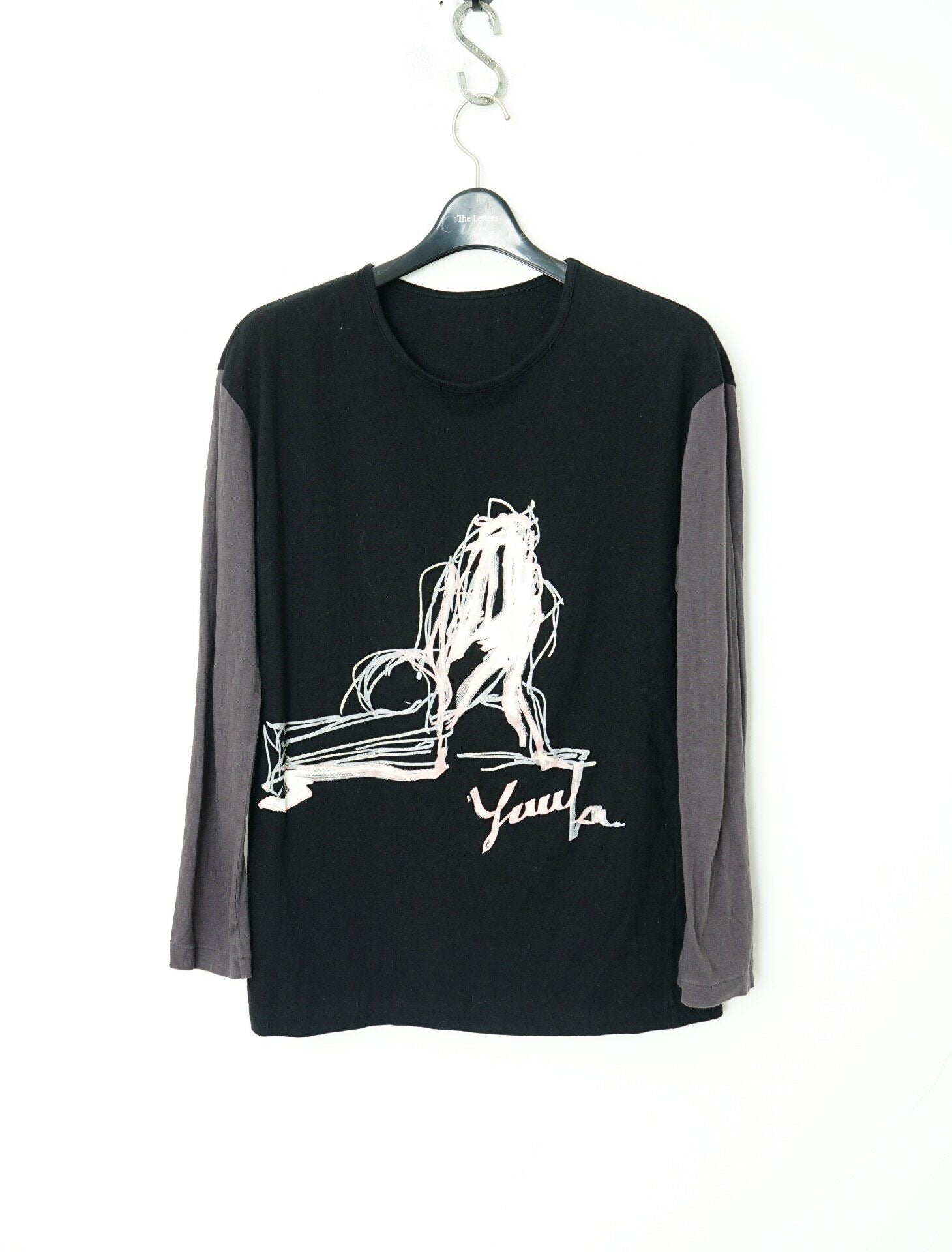 Yohji Yamamoto Spring Summer Patchwork Long Sleeve T-shirt