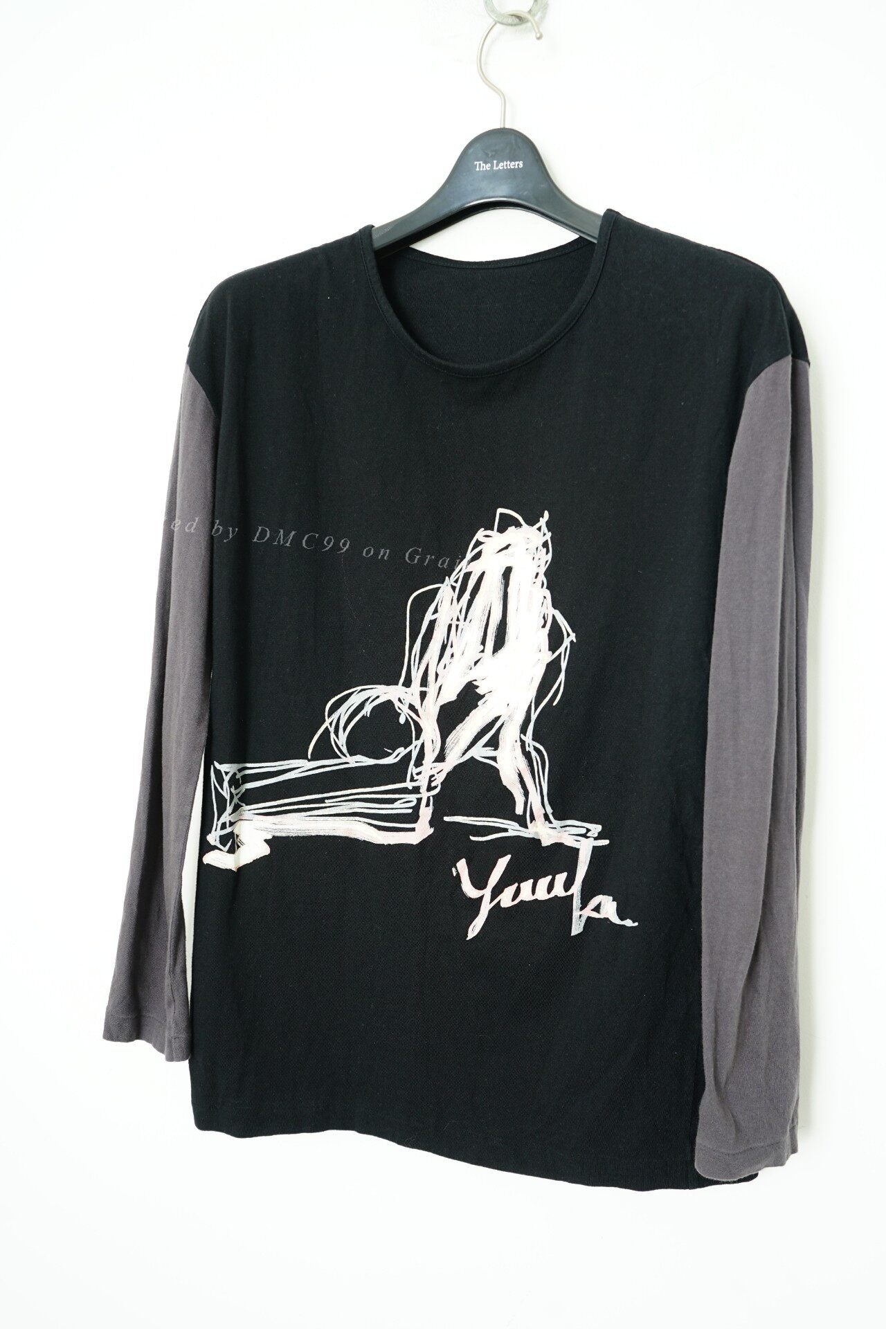 Yohji Yamamoto Spring Summer Patchwork Long Sleeve T-shirt
