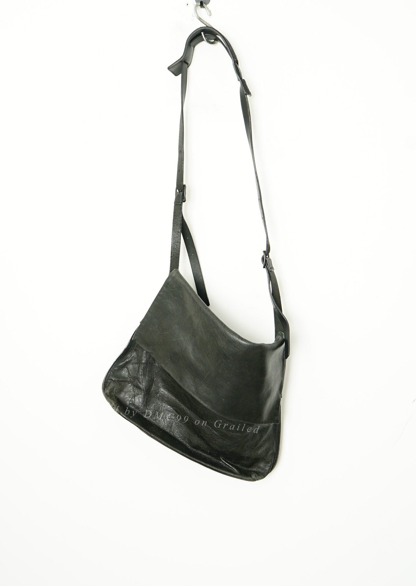 Yohji Yamamoto Cowhide Messenger Crossbody Bag