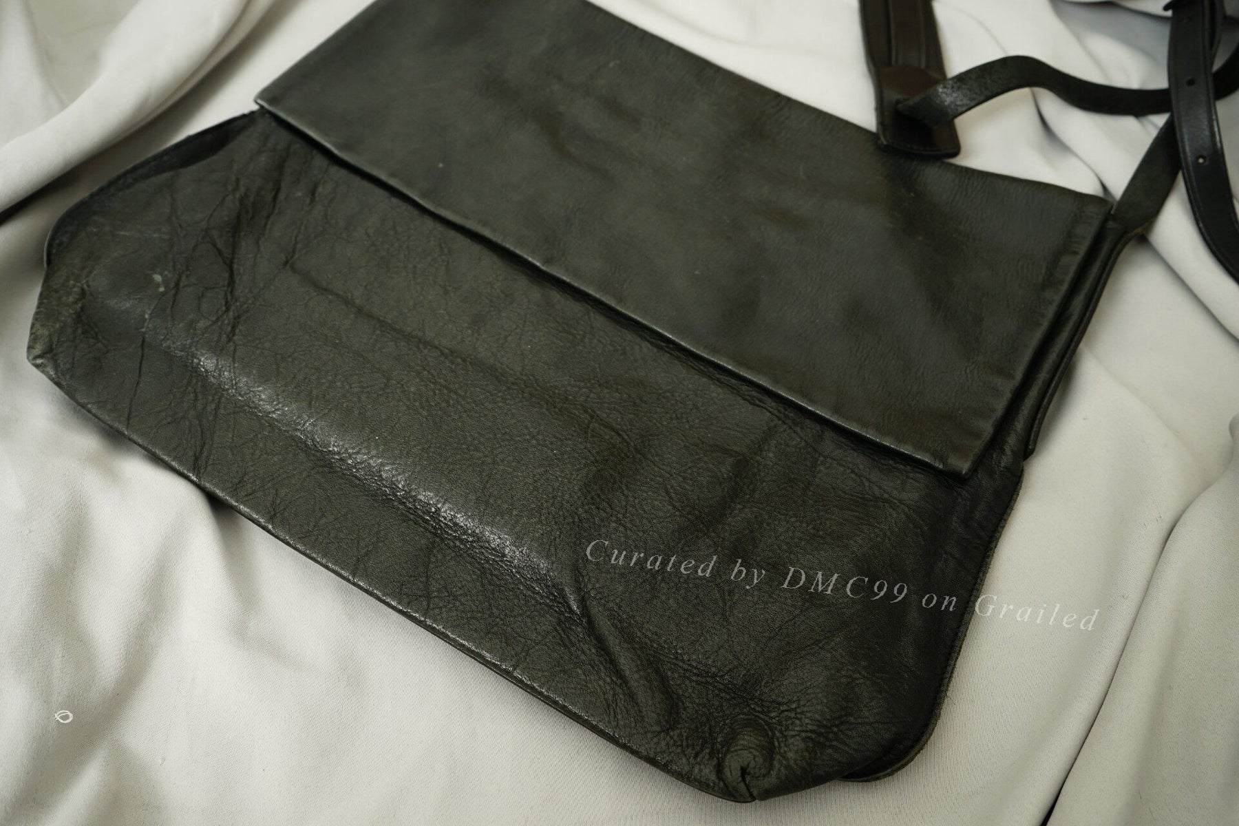 Yohji Yamamoto Cowhide Messenger Crossbody Bag