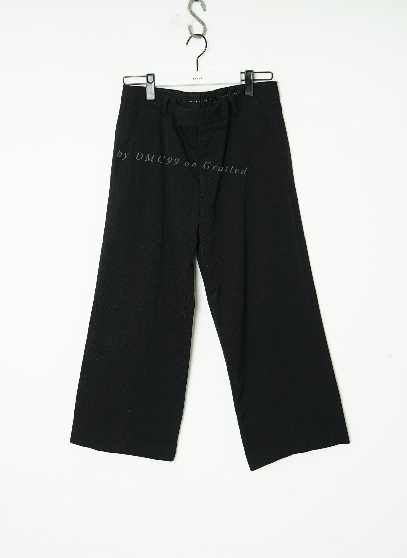 Dries Van Noten Wool Wide-Leg Cropped Pants