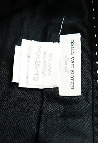 Dries Van Noten Wool Wide-Leg Cropped Pants