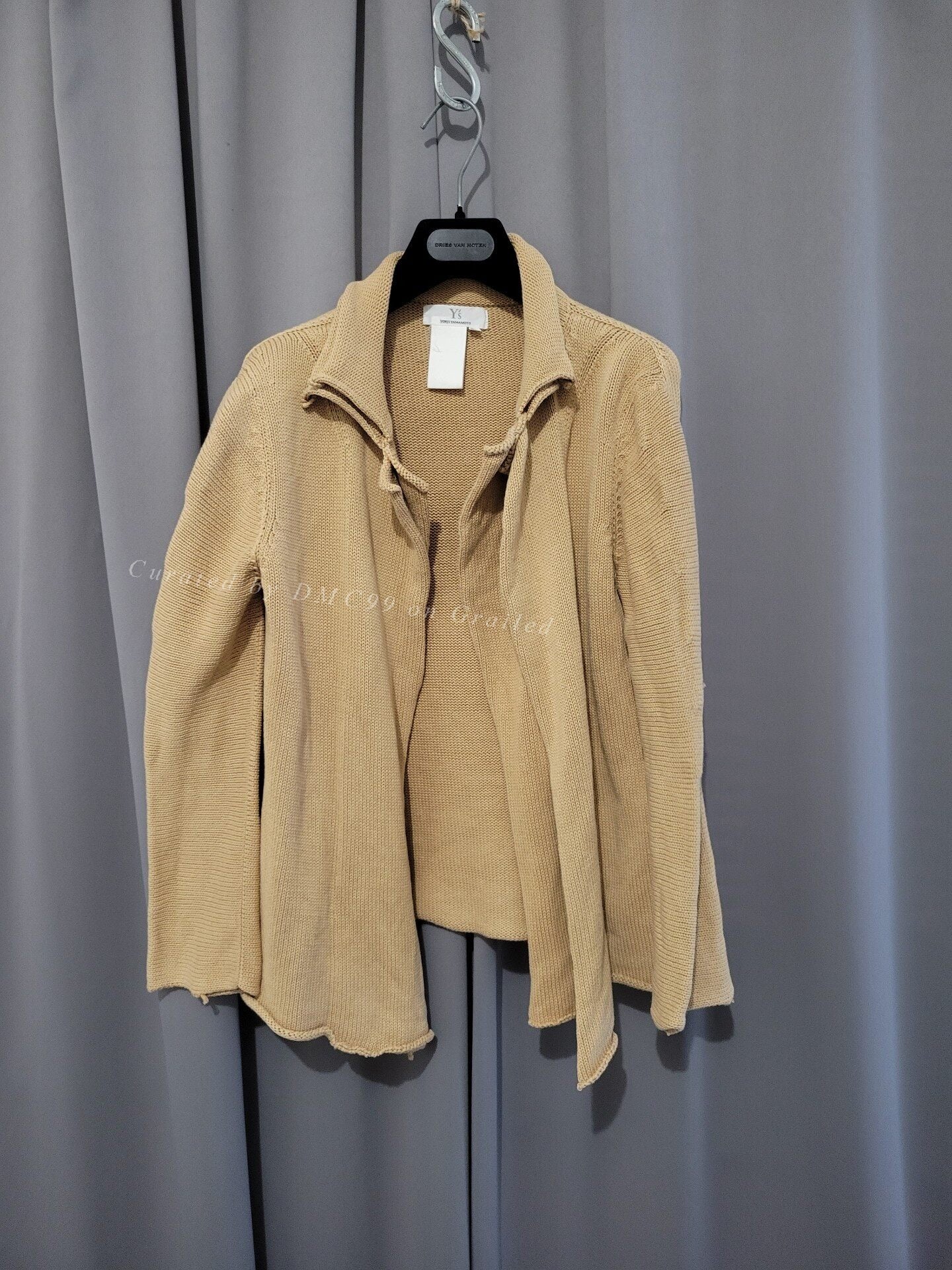 Yohji Yamamoto Fake Double Layer Knit Coat