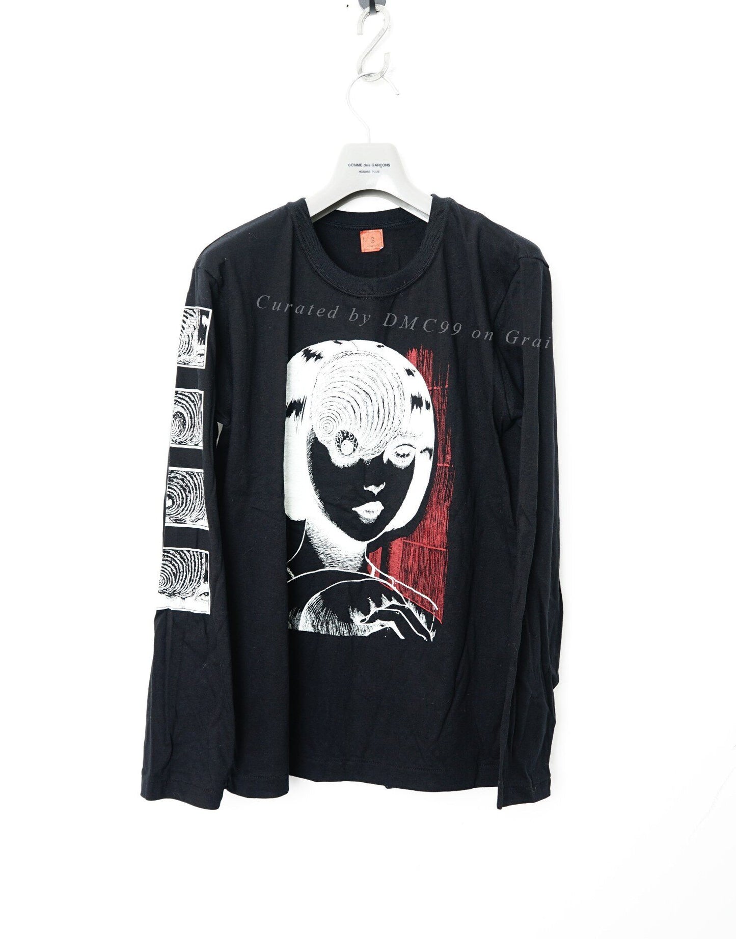 Yohji Yamamoto Junji Ito Collaboration Spiral Longsleeve T-shirt