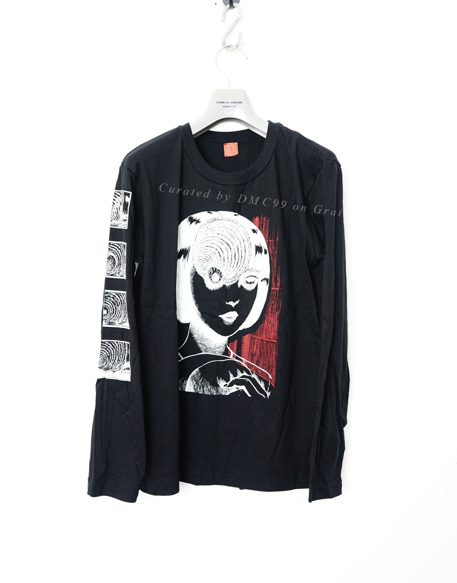 Yohji Yamamoto Junji Ito Collaboration Spiral Longsleeve T-shirt