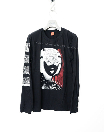 Yohji Yamamoto Junji Ito Collaboration Spiral Longsleeve T-shirt