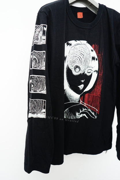 Yohji Yamamoto Junji Ito Collaboration Spiral Longsleeve T-shirt