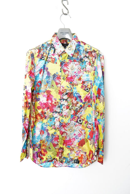 Comme des Garçons Graffiti Floral Shirt