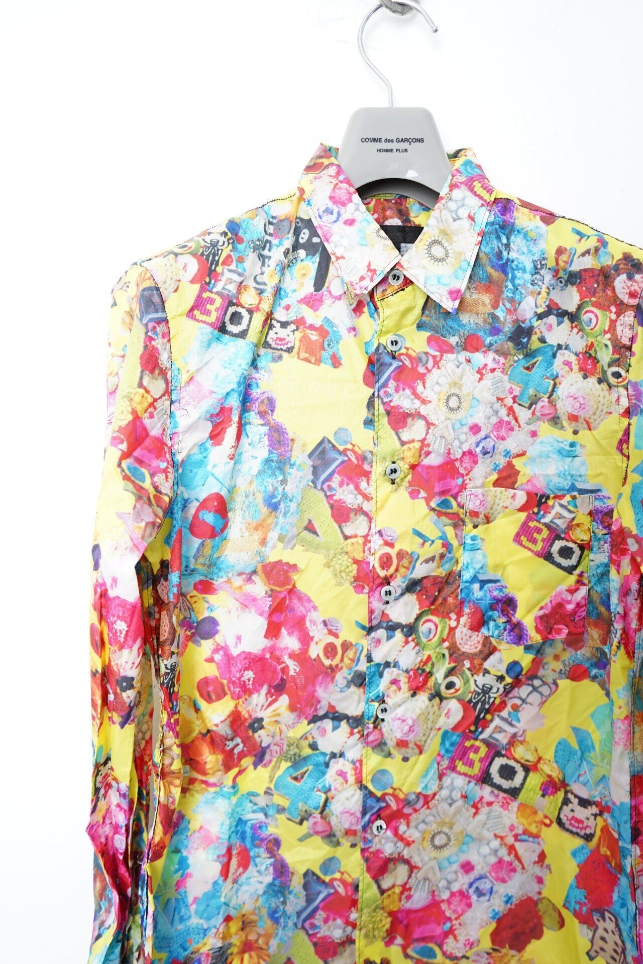 Comme des Garçons Graffiti Floral Shirt