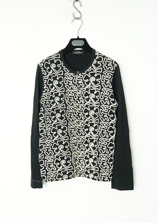 Comme des Garçons Cord Embroidery Cardigan