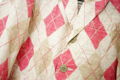 Comme des Garçons Spring Summer Diamond Check Blazer