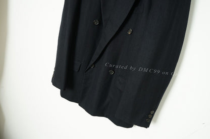 Yohji Yamamoto Double-Breasted Textured Oversized Suit
