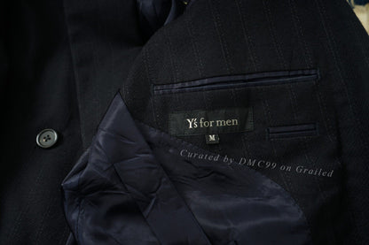 Yohji Yamamoto Double-Breasted Textured Oversized Suit