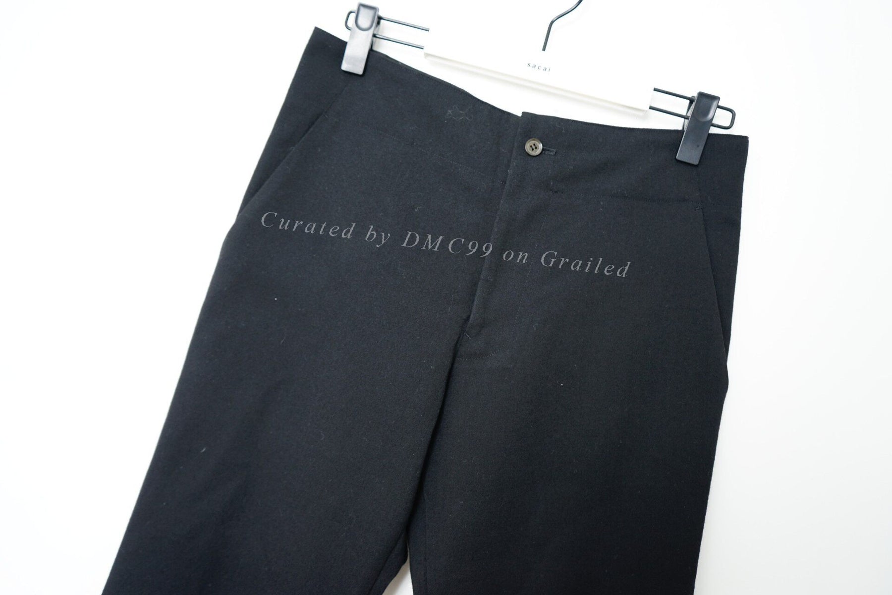 Yohji Yamamoto Wool Wide-Leg Pants