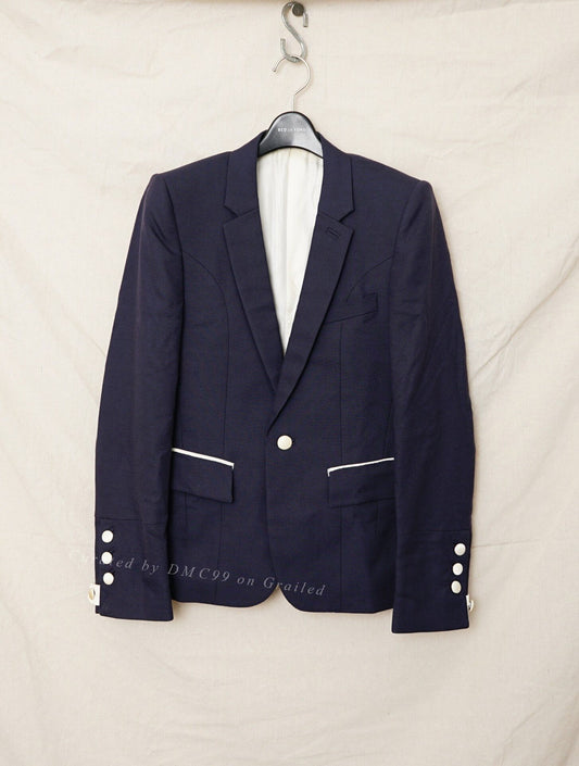 Number Nine White Button Slim Suit