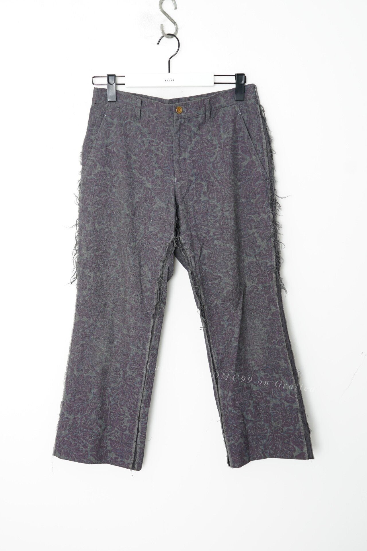 Comme des Garçons Distressed Frayed Cropped Pants