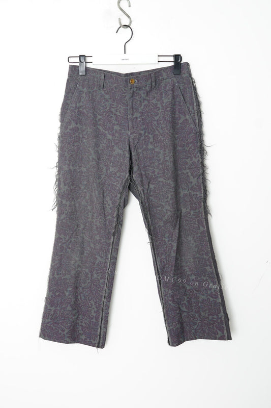 Comme des Garçons Distressed Frayed Cropped Pants