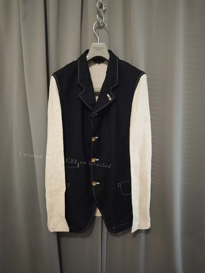 Comme des Garcons Wool Panel Mid-Length Jacket