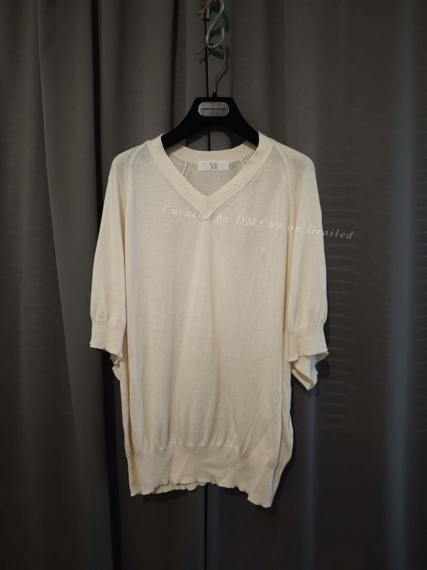 Yohji Yamamoto Y's V-Neck Knit Short Sleeve