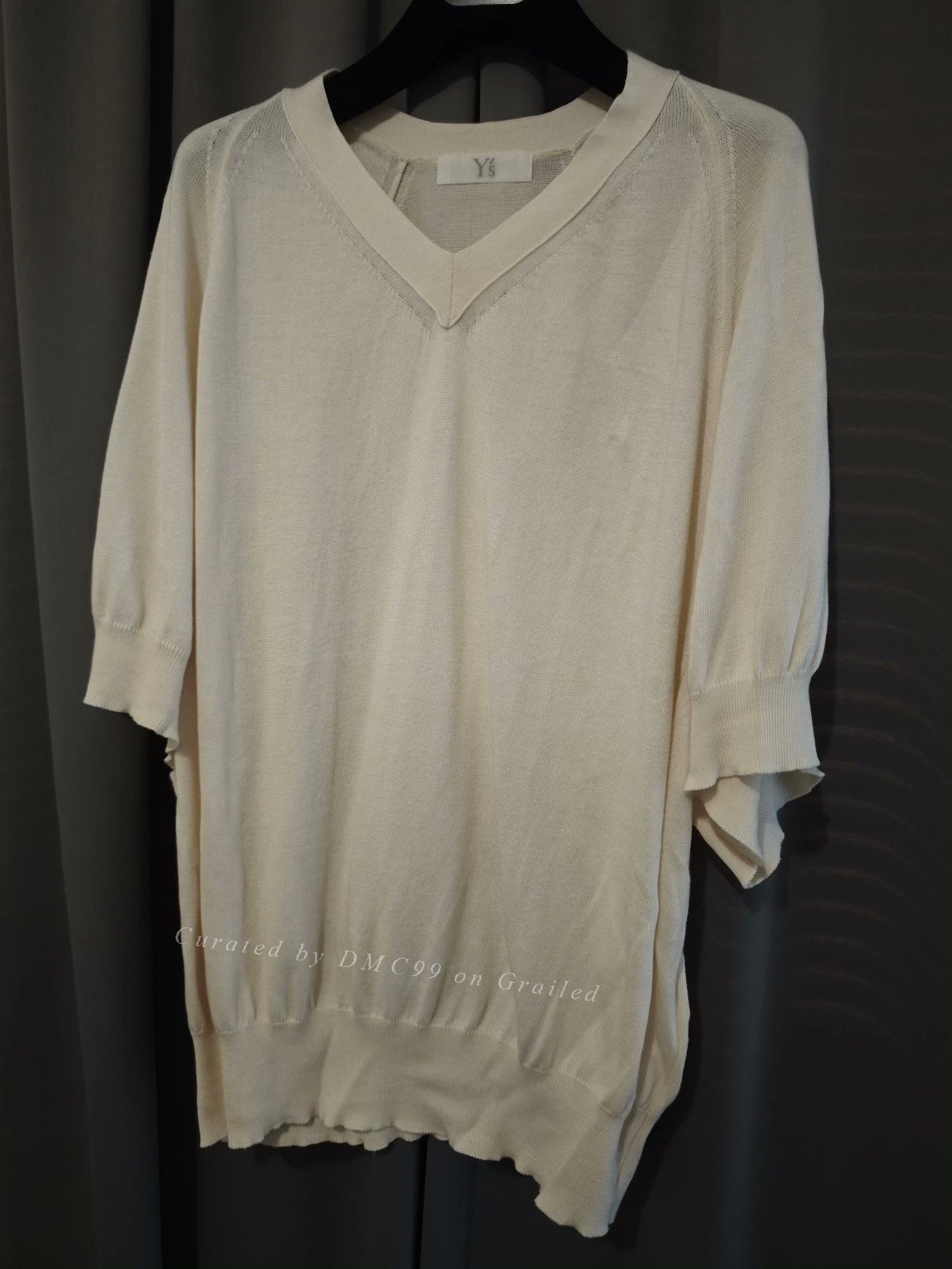Yohji Yamamoto Y's V-Neck Knit Short Sleeve