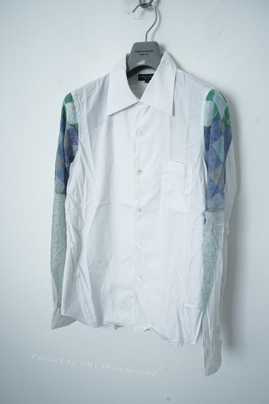 Comme des Garçons Large Collar Patchwork Shirt