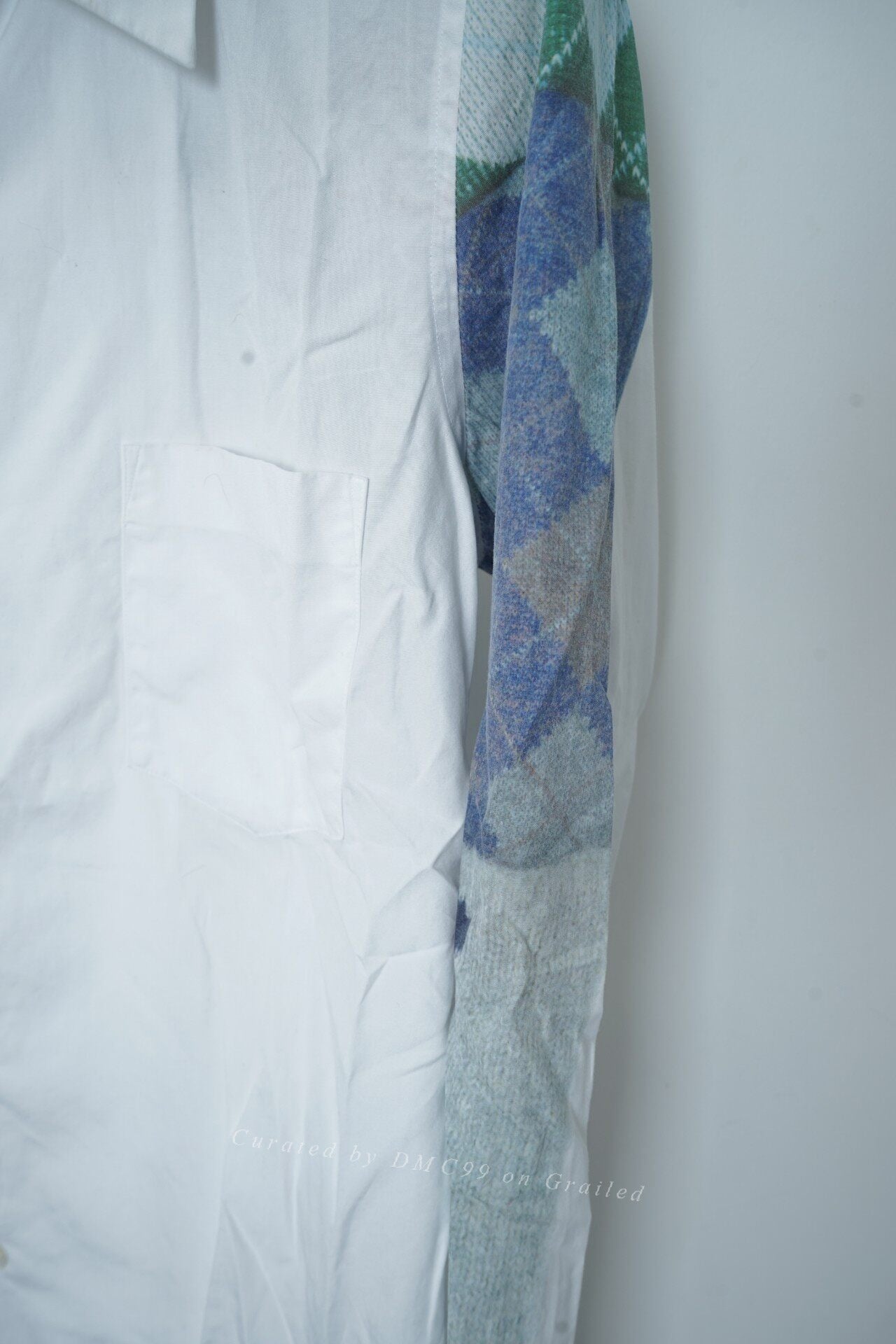 Comme des Garçons Large Collar Patchwork Shirt