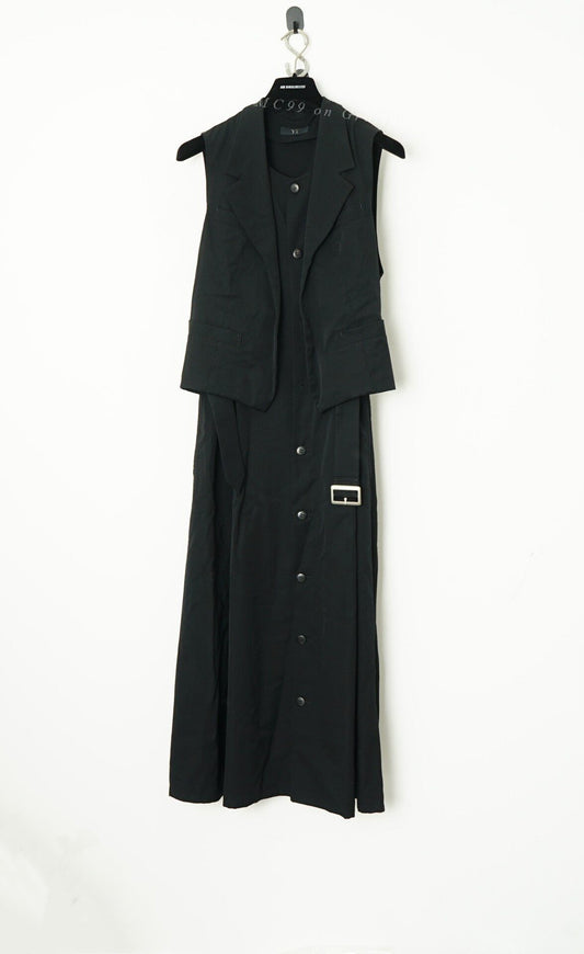 Yohji Yamamoto Layered Mid-Length Sleeveless Coat