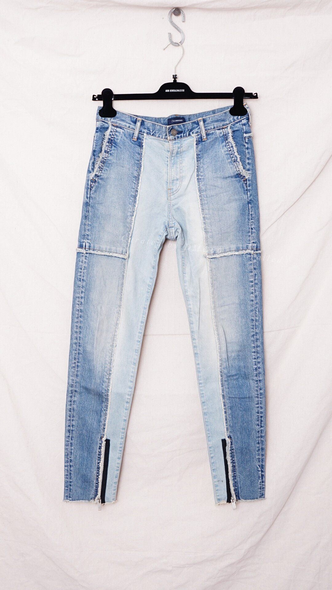 Undercover Spliced Washed Jeans