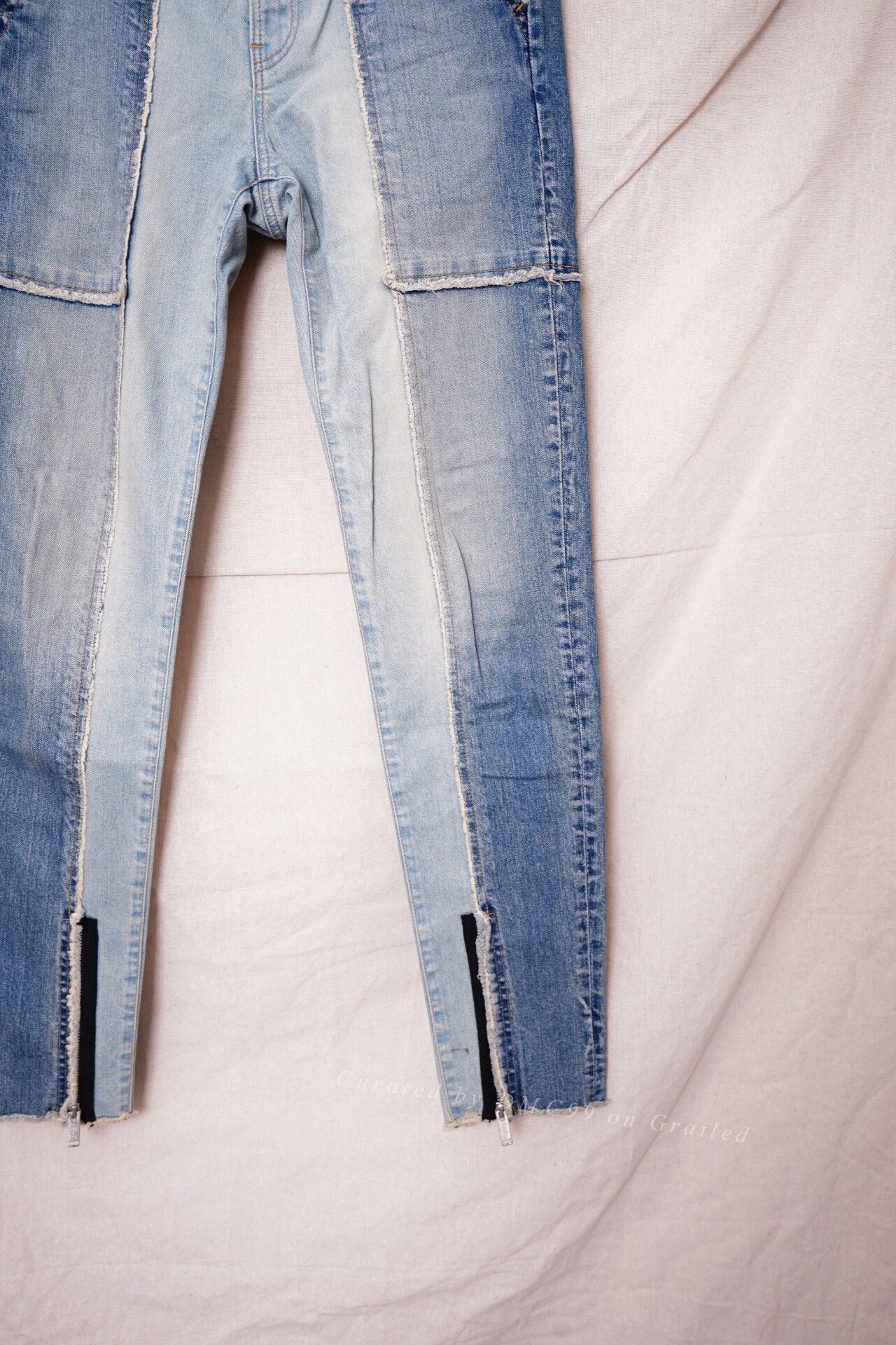Undercover Spliced Washed Jeans