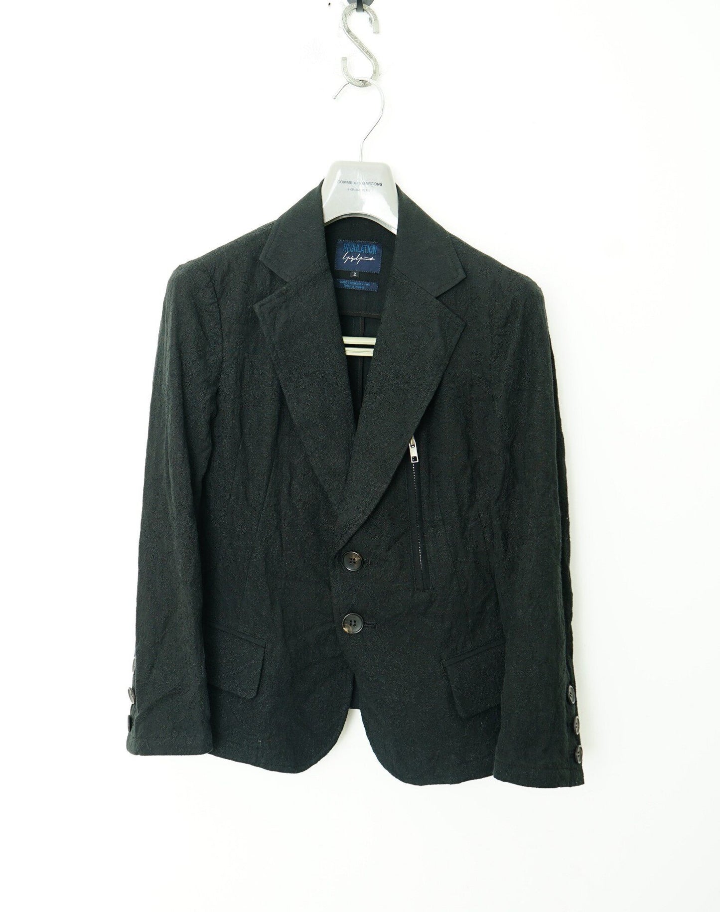 Yohji Yamamoto Jacquard Embroidered Blazer