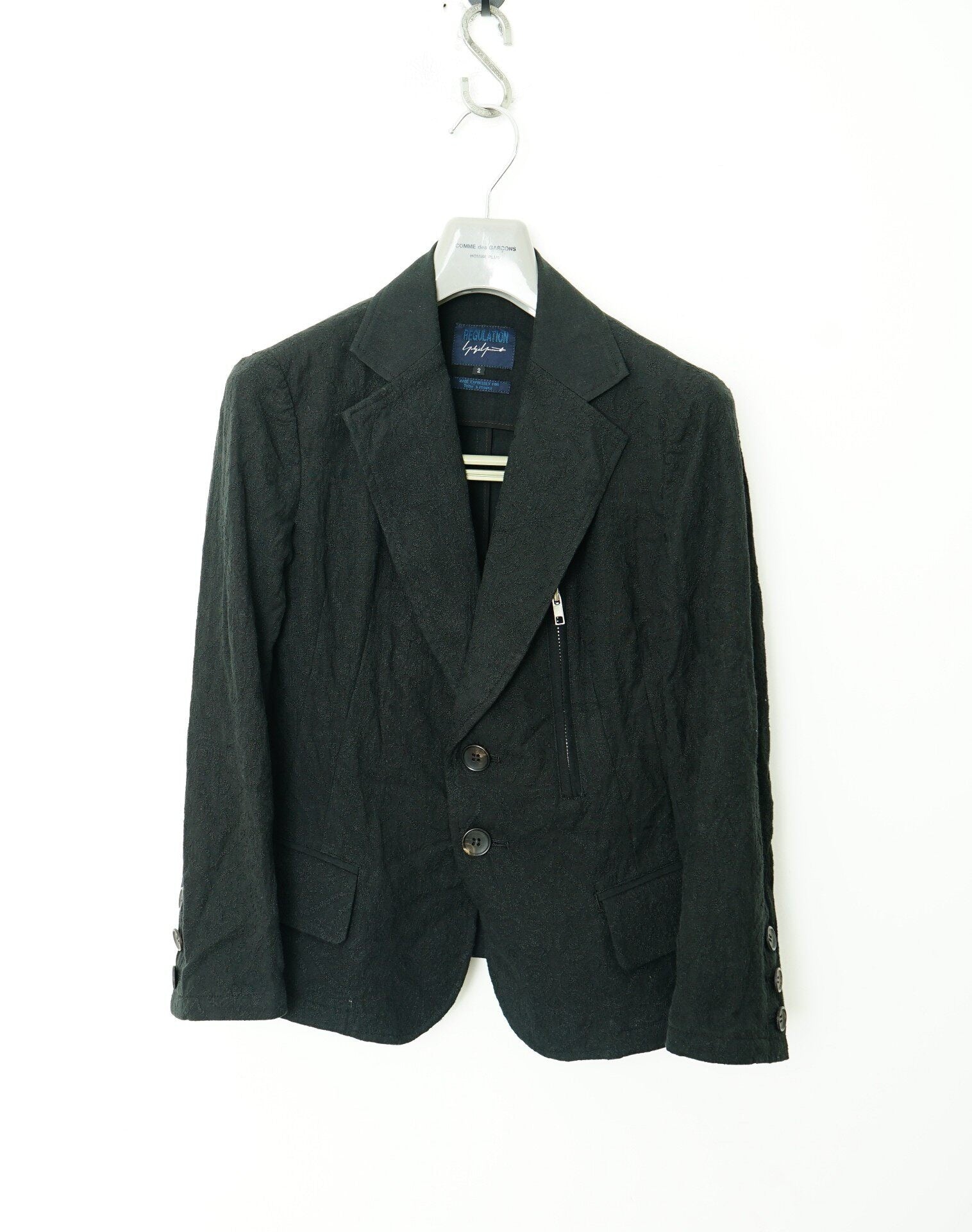 Yohji Yamamoto Jacquard Embroidered Blazer