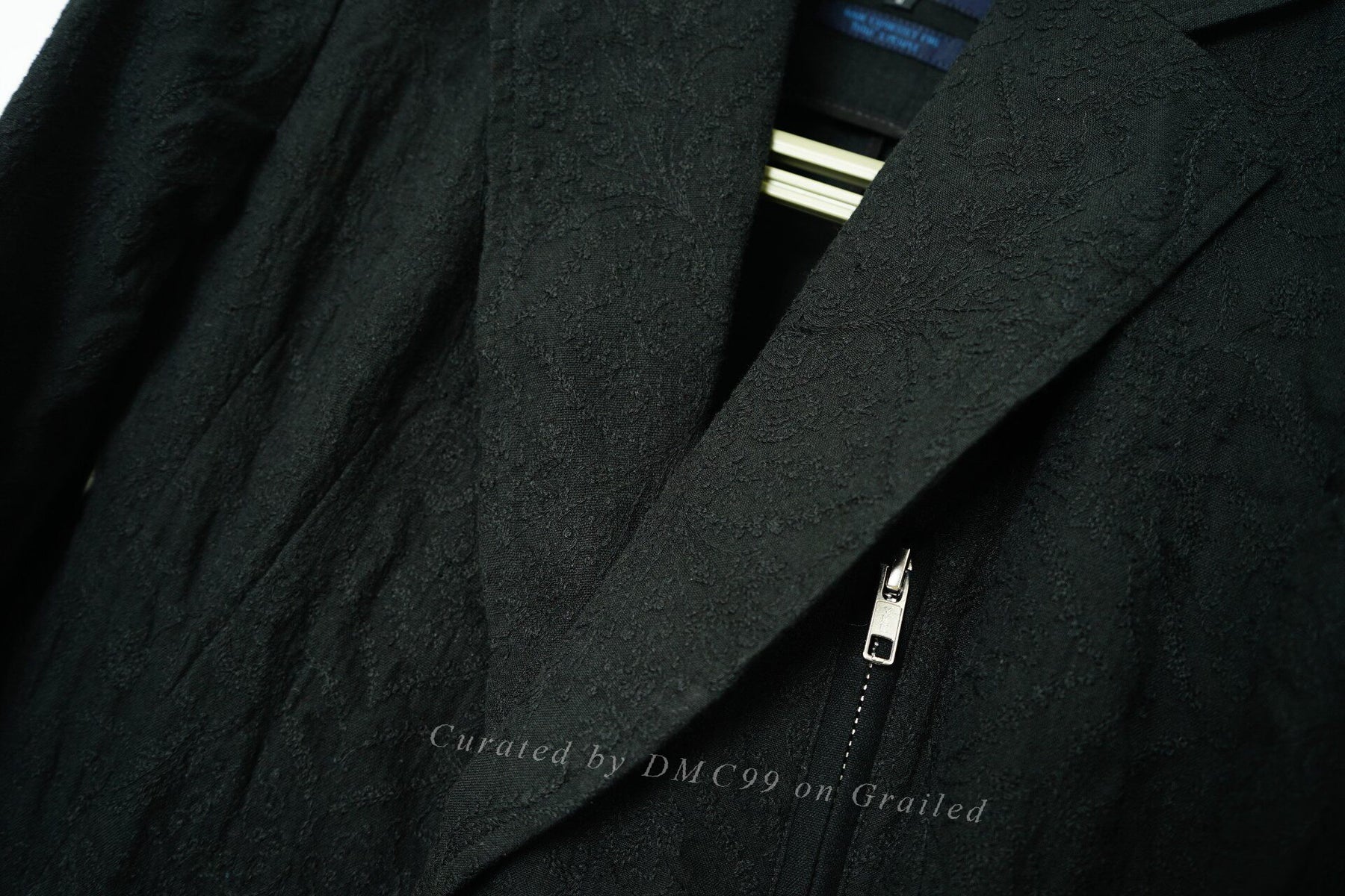 Yohji Yamamoto Jacquard Embroidered Blazer