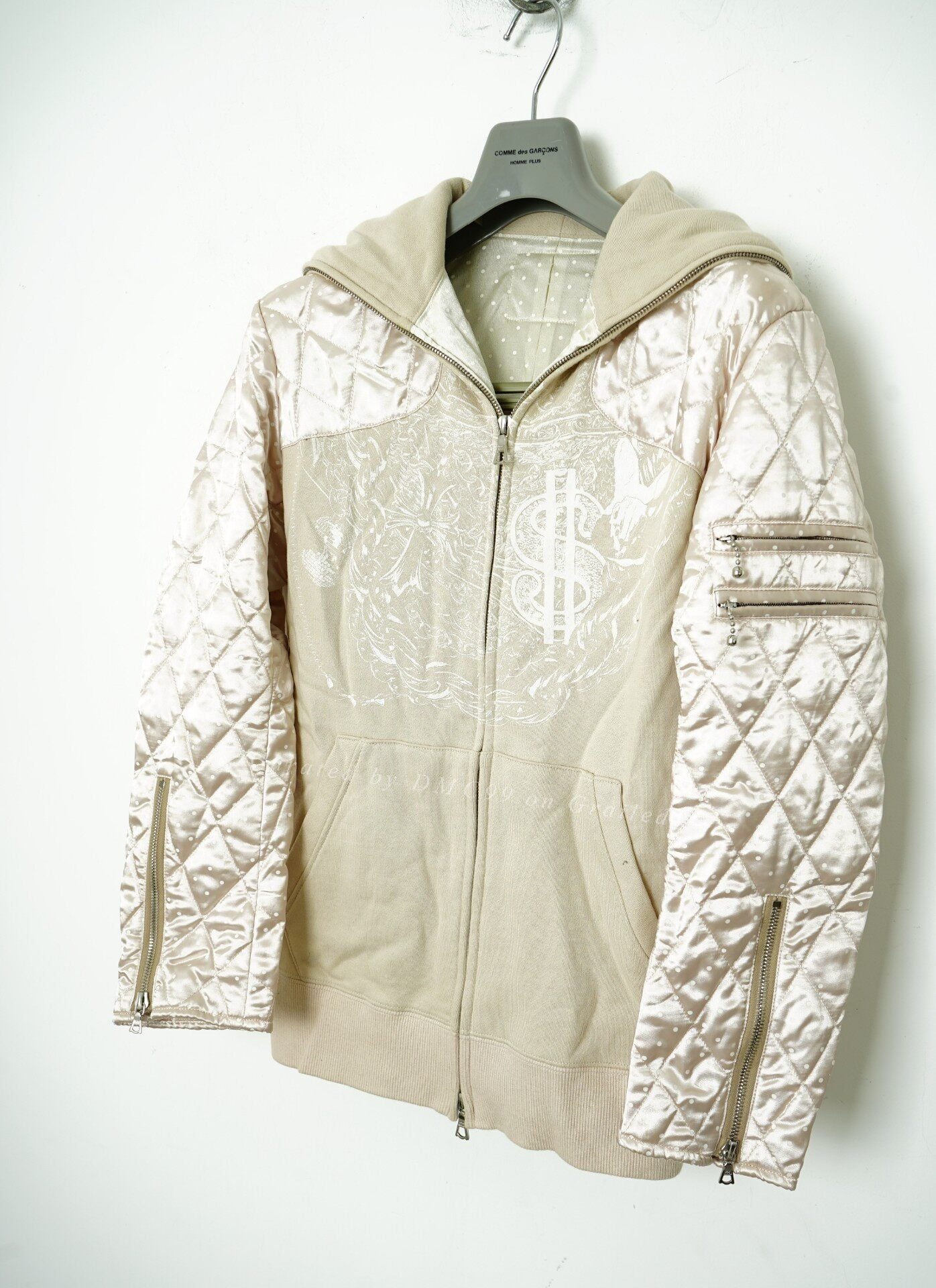 Comme des Garcons Spliced Sleeve Padded Hoodie