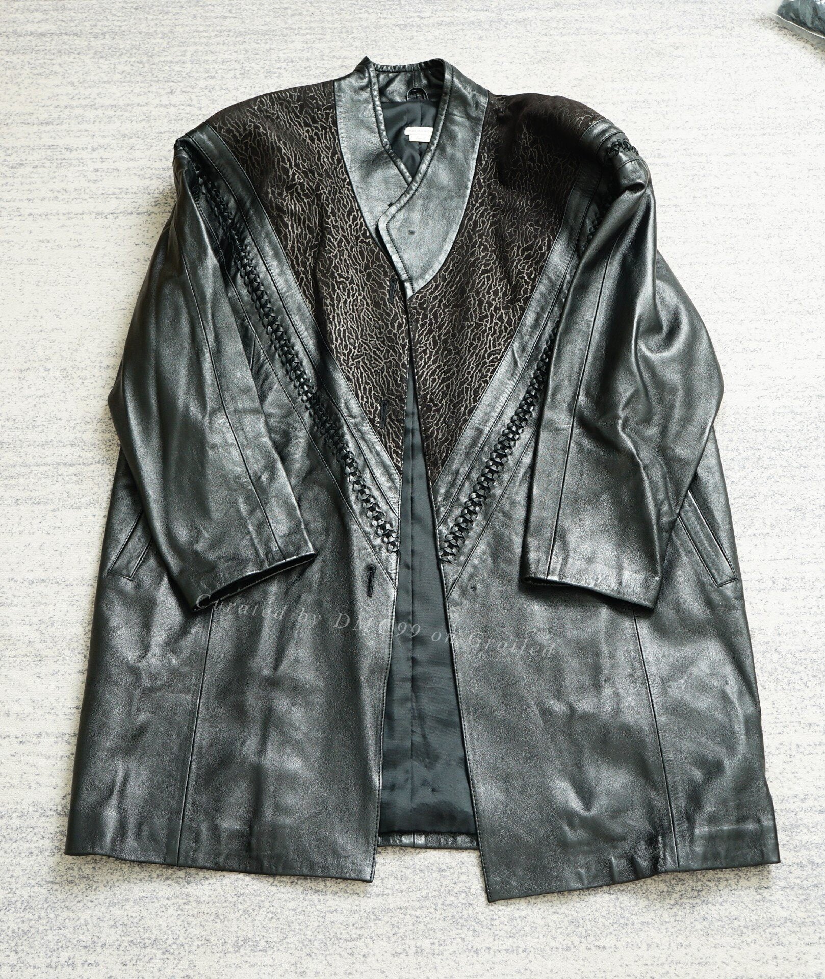 Dries Van Noten Leopard Patchwork Leather Jacket