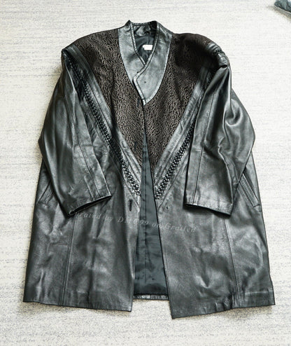 Dries Van Noten Leopard Patchwork Leather Jacket