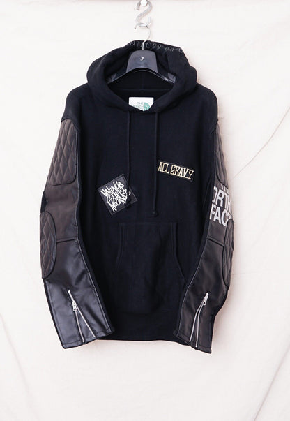 Comme des Garçons x The North Face Leather Sleeve Sweatshirt