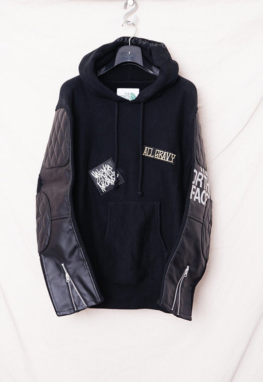 Comme des Garçons x The North Face Leather Sleeve Sweatshirt
