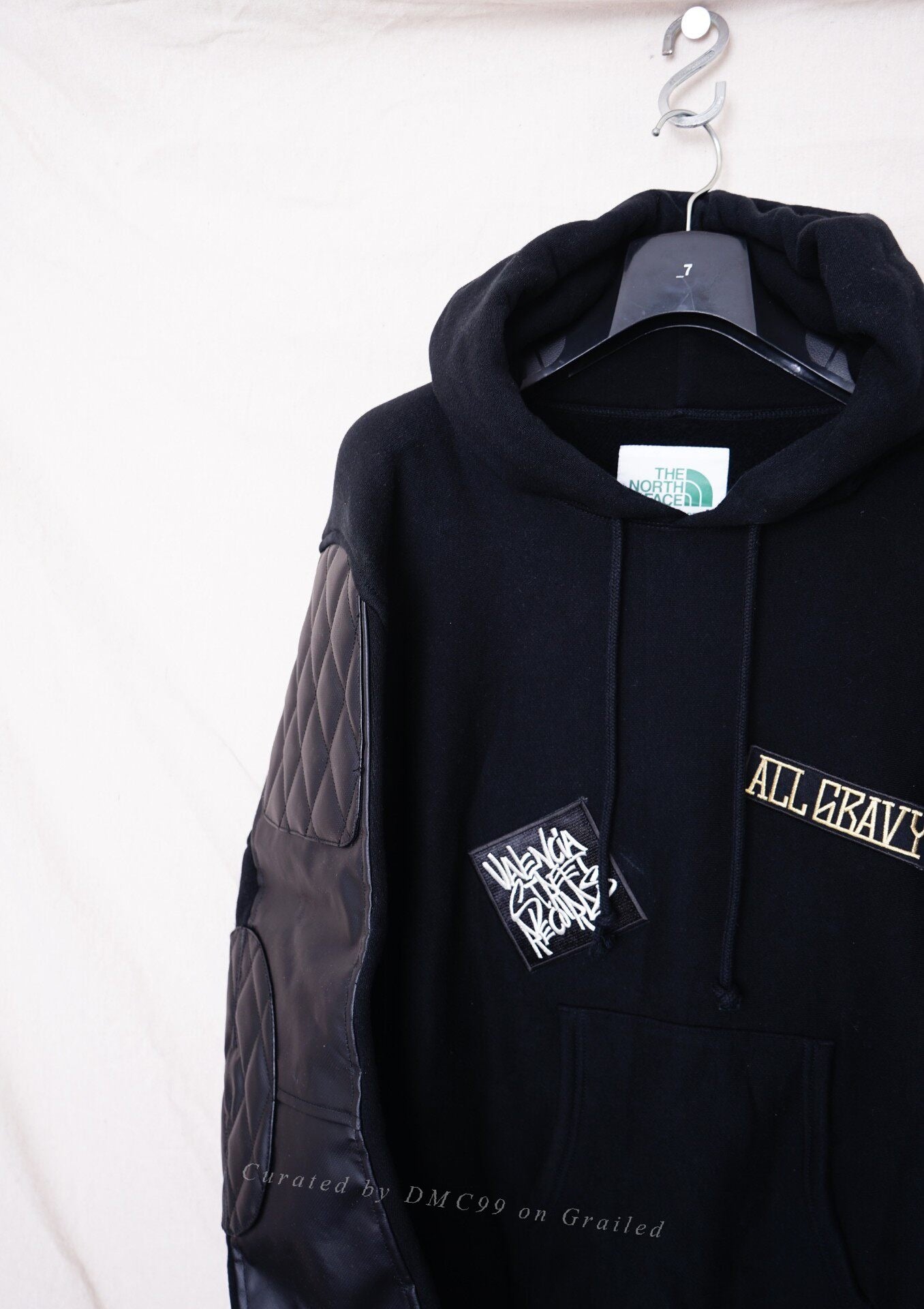 Comme des Garçons x The North Face Leather Sleeve Sweatshirt