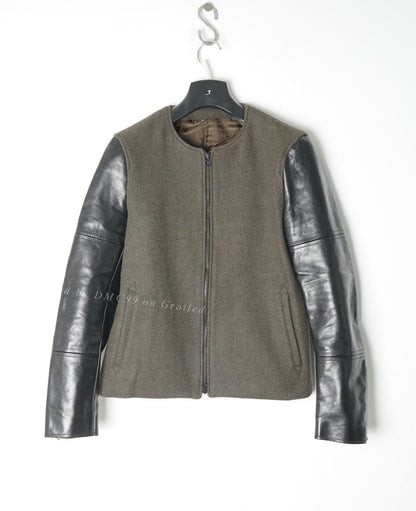 Iroquois Horse Leather Wool Coat