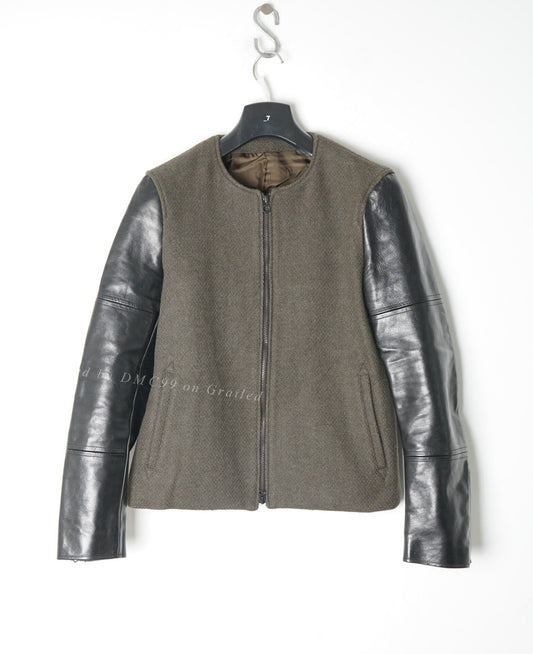 Iroquois Horse Leather Wool Coat