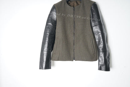 Iroquois Horse Leather Wool Coat