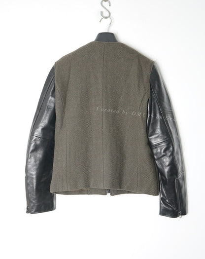 Iroquois Horse Leather Wool Coat