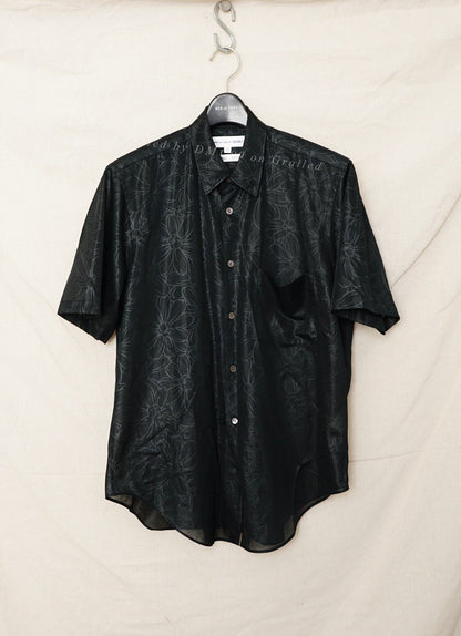 Comme des Garçons Loose Polyester Discharge Shirt