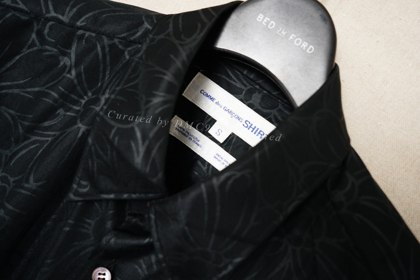 Comme des Garçons Loose Polyester Discharge Shirt