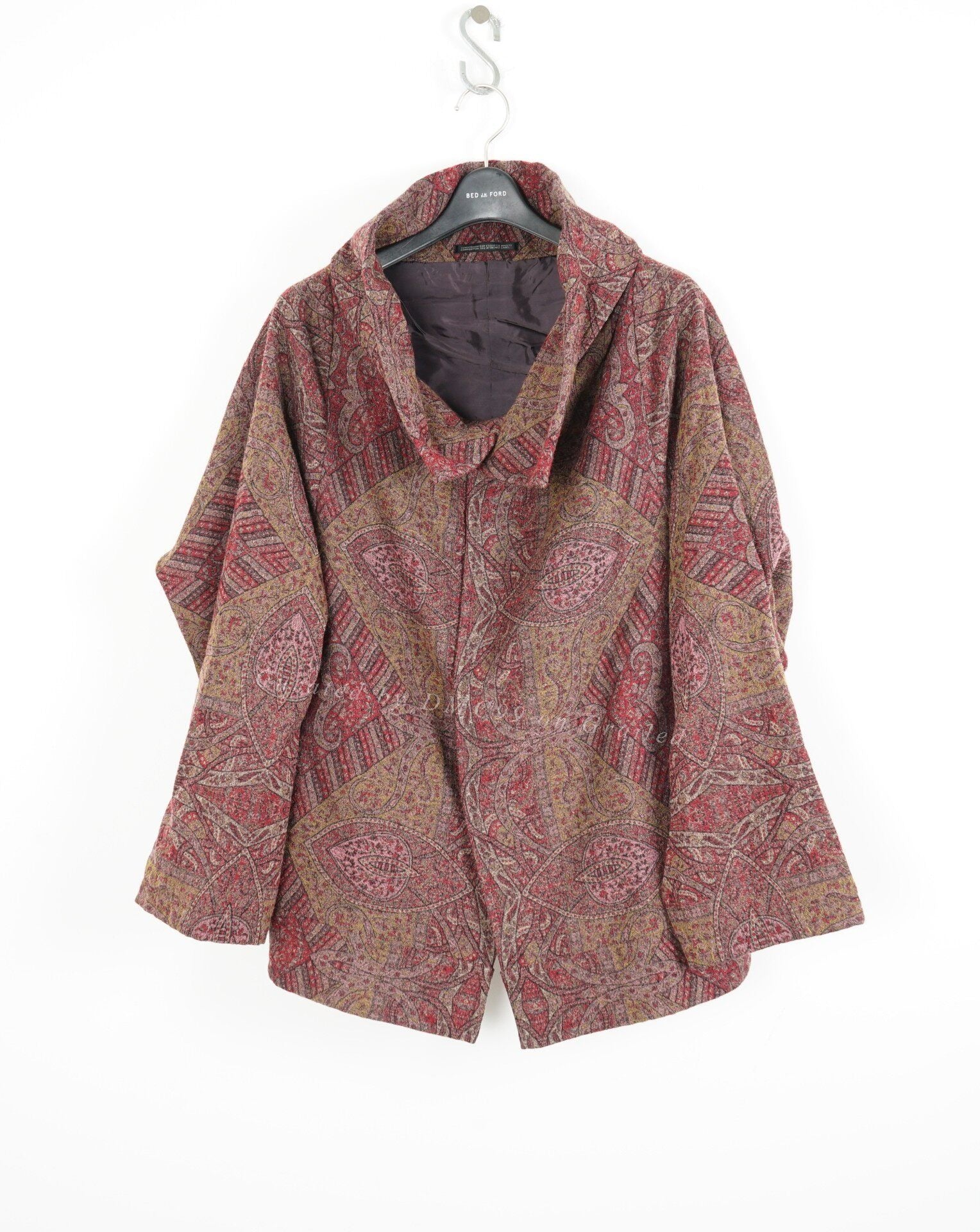 Yohji Yamamoto Embroidered Cloak Coat