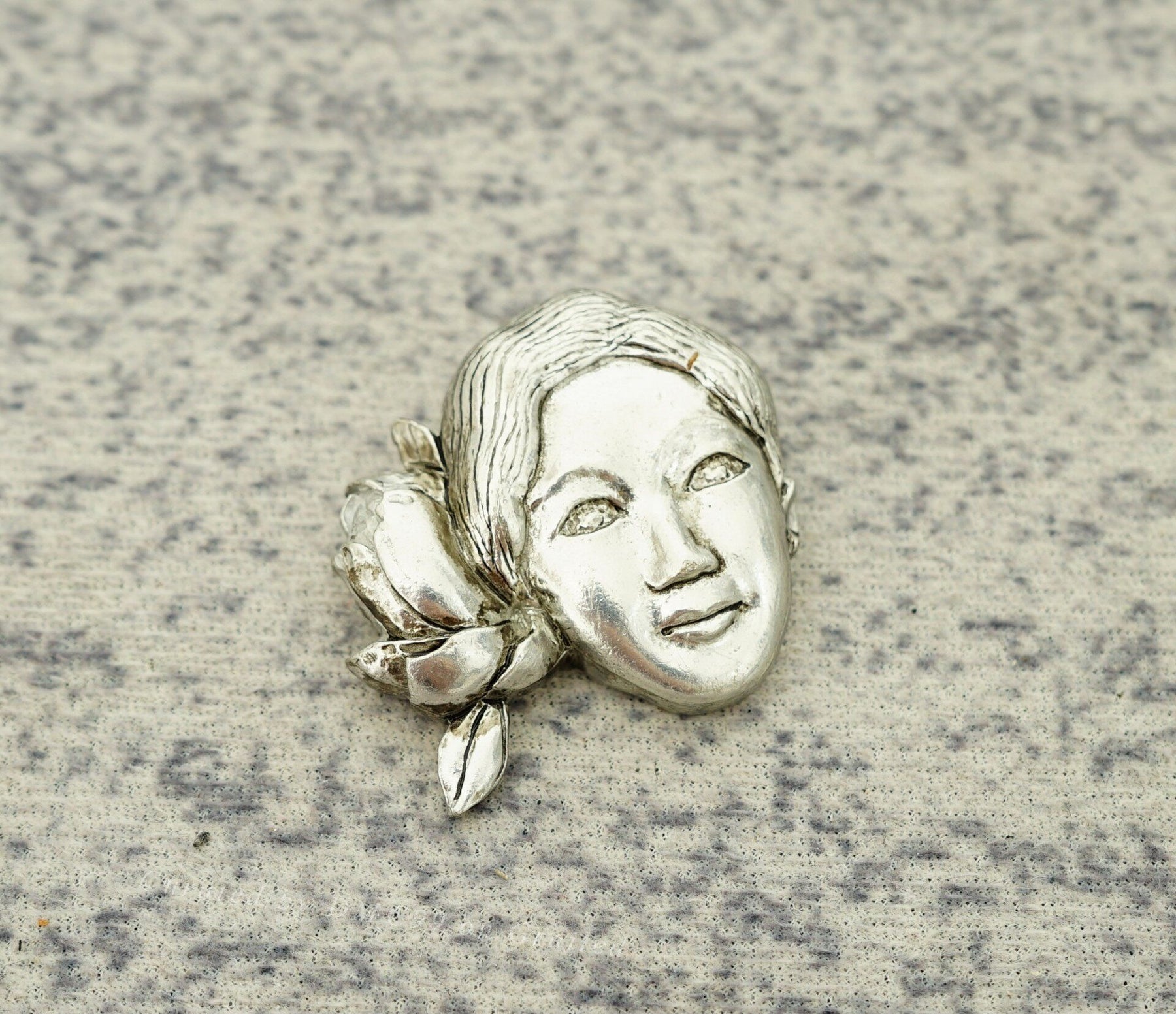 Yohji Yamamoto Flower and Boy Brooch