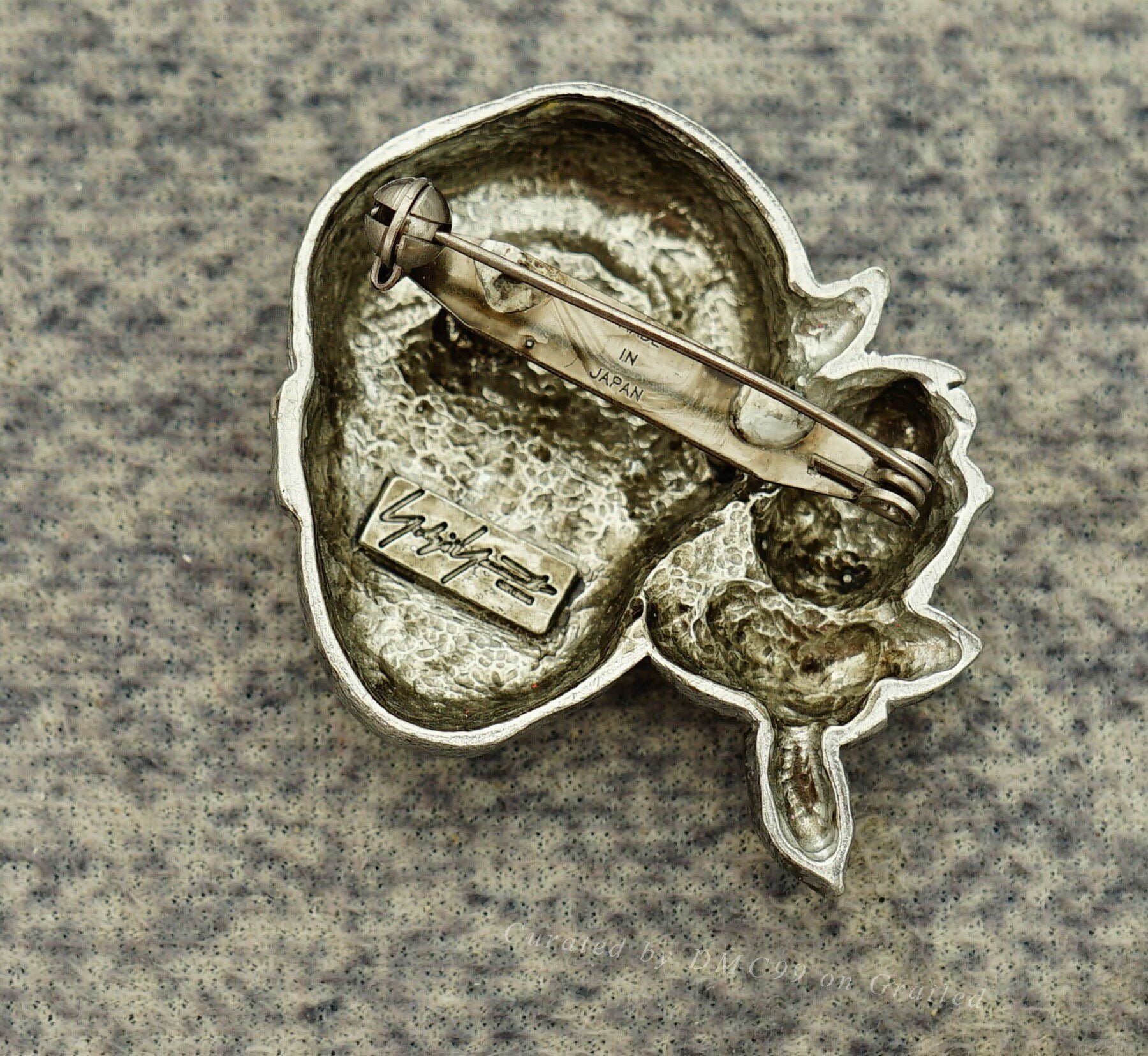 Yohji Yamamoto Flower and Boy Brooch