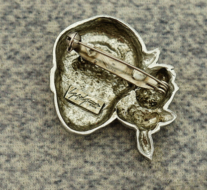 Yohji Yamamoto Flower and Boy Brooch