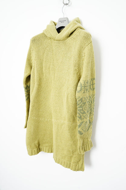 Yohji Yamamoto Hooded Knit Pullover